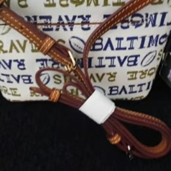 Dooney & Bourke Baltimore Ravens Doodle Suki Crossbody - Picture 9 of 10